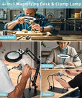 Helping Hands Soldering Station With 10X Magnifier Light And Stand Magnetic Third Hand Tool used for diverse tasks in hobby and repair