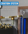 6-Pack One Half Inch By One Half Inch Push-To-Connect Male Adapters installed in filtration system setup