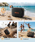 Waterproof Bluetooth Speaker IPX5 With Beast Bass And 24 Hour Playtime True Wireless Stereo Pairing Built In Lights outdoors
