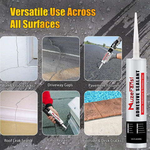Heavy Duty Gray Concrete Crack Filler Self Leveling Waterproof Sealant Fast Curing Flexible Cement Repair Patch Kit For Driveways Walkways Rock Solid Fix For Cracks Up To 2 Inches Wide Fast Cure For Diy 2 Pack 10 1 Ounce Each used for various surface cracks.