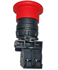 Red emergency stop switch 122514 122514GT replacement for Genie S and Z series lifts, industrial grade spare part for safety control.