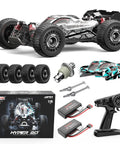 Fast Brushless One Sixteenth Scale RC Buggy For Adults, 4WD High Speed Racing Car Ready To Run with accessories displayed
