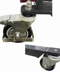 Casters of Electric Work Positioner Truck With 330 Lb Capacity And 67 Inch Lift Height Chain Pulled Lift For Real Heavy Lifting