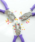Durable Heavy Duty Hole Punch Set With Handy Soft Grip Handles For Scrapbooking And Crafts, includes star, circle, heart shapes