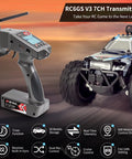 Ultra Reliable 7 Channel RC Radio Transmitter With R7FG And R6FG Gyro Receivers 2.4GHz 600m Range shown with RC truck