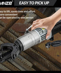 Heavy Duty 1800W Electric Hydraulic Rebar Bender Machine For #8-25mm Rods, showing easy operation and lifting features.