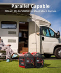 Gas Powered Portable Inverter Generator 3800W Quiet Run With CO Sensor ECO Mode Parallel Capability