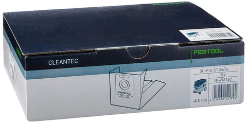 Box of Self Clean Filter Bags For CT 26 Vacuum System Pack Of 5 With Heavy Duty Three Layer Polyester Media For Superior Dust Control And Easy Cleanup No Nonsense During Big Dust Sessions