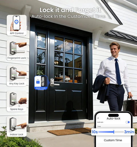 Top Shelf Smart Lever Lock Brings Smooth Keypad Entry And Fingerprint Scanning Straight To Your Front Door For Total Home Security Upgrade With Voice Control And Satin Nickel Hardware Built Tough For Daily Grind