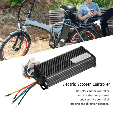 Beefy 2000W Brushless Bike Controller for E Bikes and Scooters, Compatible With 48V 60V 64V and 72V Systems, 18 Tube Aluminum Alloy Housing