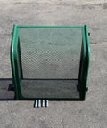 Rock Solid 24x24x12 Wall Mount Backflow Security Cage Heavy Duty Green Steel Enclosure For Outdoor Plumbing Gear view from above