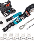 Beefy Workhorse Wire Rope Crimping Tool Kit Swaging Tool For Aluminum Ferrules And Oval Sleeves 3/64 To 3/16 Inch