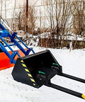 60 Inch Clamp On Pallet Forks For Tractor Loader Buckets Heavy Duty Fork Attachments Up To 4000 Lbs Load Capacity 43 Inch