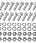 Six Inch Tiller Tine Set For Troy Bilt Lawn Tiller Replacement Kit 1901118A 1901118 hardware components including bolts, washers, nuts