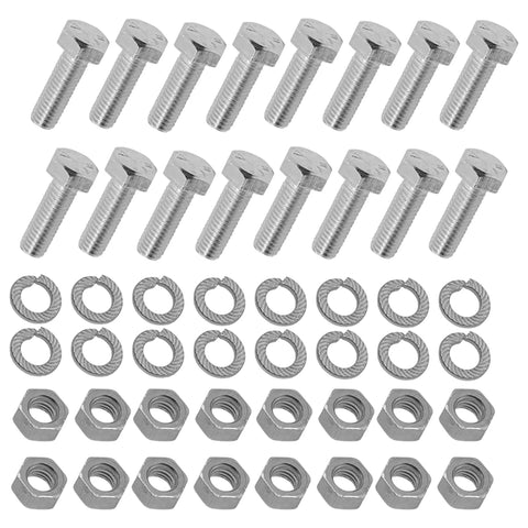 Set of bolts, washers, and nuts for Tiller Tine Set 370-360 1901118 1901118A Heavy Duty Replacement Blades for Garden Tillers