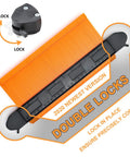 Contour Gauge With Lock And Double Lock 5 Inch And 10 Inch Profile Gauge Pro Grade in orange with double lock feature