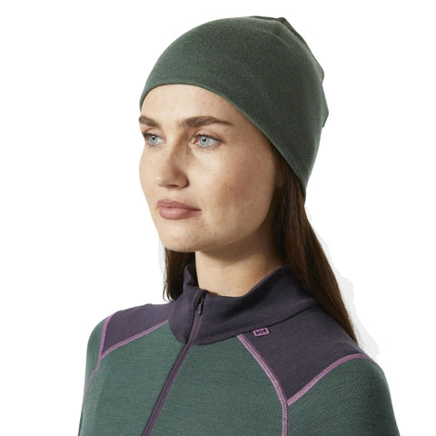 Unisex Merino Wool Beanie With LIFA Technology, Jungle Green, One Size, wearable for moisture-wicking warmth during outdoor adventures