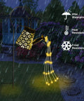Solar Watering Can Fairy Lights Outdoor Garden Decor Waterproof Lawn Lamp With Star Shower Twinkling LED Lights in rain