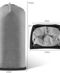 4 Pack Cloth Vacuum Bags Replacement For Porta Power Swingette S1015 S1029 And CH30000 showing dimensions and HEPA material