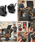 Diagram showing Direct Fit Pellet Stove Hopper Cover Switch Replacement For SRV7000 612 And SRV7000 819 installation process.