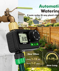 Sprinkler Timer For Outdoor Hose Faucet With Brass Inlet And Large Dial, No Fuss Easy To Program Up To 11 Hours 59 Minutes