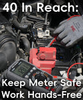 Silicone Multimeter Test Lead Kit With 40 Inch Leads And Back Probe Probes in automotive diagnostic use