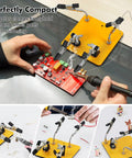 Helping Hands Soldering Station With A 3.9 By 3.9 Inch Stable Base 360 Degree Adjustable Soldering Clamp Four Flexible Magnetic Arms