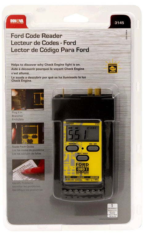 Packaged Ford OBD1 Diagnostic Code Reader With Digital Display For 1982 To 1995 Ford Lincoln Mercury Cars