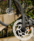 2 Pack 180mm Disc Brake Rotors for MTB BMX 12 Bolts Vacuum Coating Tech Center Hole 44mm on a road bike wheel