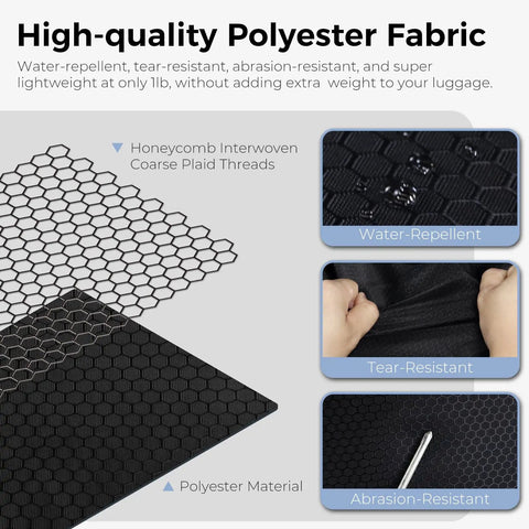 High-quality polyester fabric features of 65L Duffle Bag With Shoes Compartment, Foldable Travel Duffel For Men And Women, Big Packable Bag