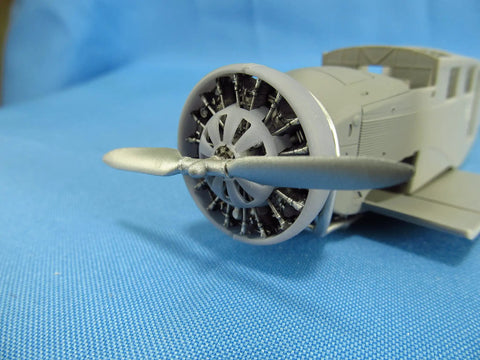 Junkers W.34 Engine Detailing Set For 1/48 Scale Aircraft, 3D Printed Detail Parts Upgrade For MikroMir Kits, detailed engine