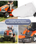 Collage of Fuel Tank Replacement Kit For Lawn Mowers Fits Husqvarna Craftsman Poulan Weedeater And Weedeater Lawn Mower 501424344 Repair Assembly With Complete Hardware And All Included Accessories For No Fuss Drop In Fit with compatible lawn mower.