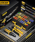 Ferrule Crimping Tool Kit With Self Adjusting Hex Ratchet Crimper For AWG 24 To 4 (0.25 To 25 Mm2), Includes 32 Insulated Ferrules