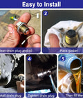 Step-by-step guide using 600 Piece Aluminum Crush Washer Set For Auto Oil Pan And Drain Plug Seals, 18 Metric Sizes M6 To M24