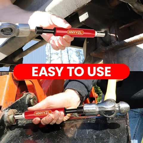 Person using Grease Fitting Cleaning Tool For Quick Clog Removal With Penetrating Fluid And Hydraulic Flush on machinery