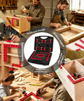 Woodworking Corner Clamps Set For Quick Dry Fit 8 Piece Right Angle Clamps With Handy Storage Box in use for DIY projects
