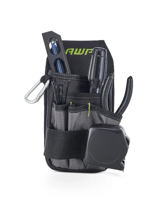 Pro Grade Tool Pouch With Seven Pockets For Electricians Rugged Multi Pocket Organizer For Quick Tool Access Durable Black Pouch For Belt Or Tool Box Professional Gear For Efficient On Site Organization