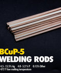 20 Pcs BCuP5 Silver Brazing Rods 0.050 by One Eighth by 14 Inch 15 Percent Silver Solder Phos Copper Brazing Alloys Flat Welding Rods