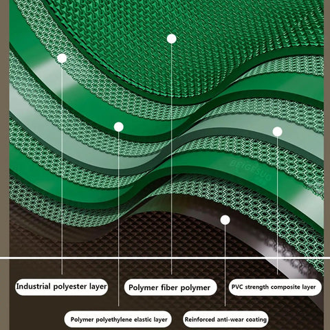Layers of the LED Small Conveyor Cargo Lane With Optical Inspection, 170 By 300mm Food Grade Belt, showcasing industrial materials and design.