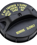 Honda Gas Cap Replacement 17670-SM4-A04 Fuel Cap Direct Fit for 1990-2002 Accord shown with warning instructions