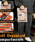 Heavy Duty Stainless Steel Worm Gear Hose Clamps Set, 175-Piece Assortment with case showing organized compartments