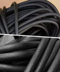 Close-up of Hardcore Foam Backer Rod For Zero Sweat Gap Filling And Concrete Crack Patching Joints Chill Out Caulking Saver Rope.