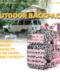 Beast Of A 25L Tactical Backpack For Men And Women With MOLLE System Small Assault Pack In Pink Leopard Print Outdoors