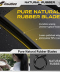 No Sweat Ten Inch Rear Wiper Blade Slick Streak Free Smooth Operator OEM Replacement with pure natural rubber material.