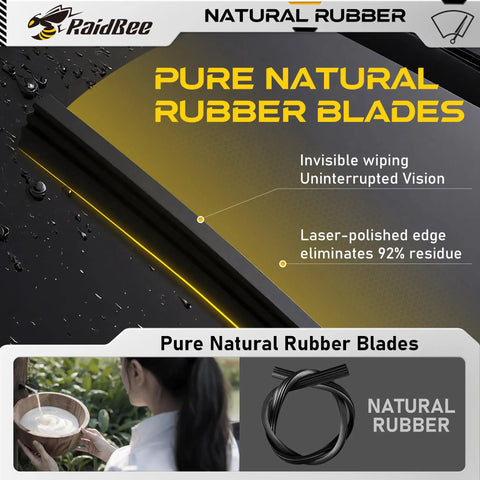 No Sweat Ten Inch Rear Wiper Blade Slick Streak Free Smooth Operator OEM Replacement with pure natural rubber material.