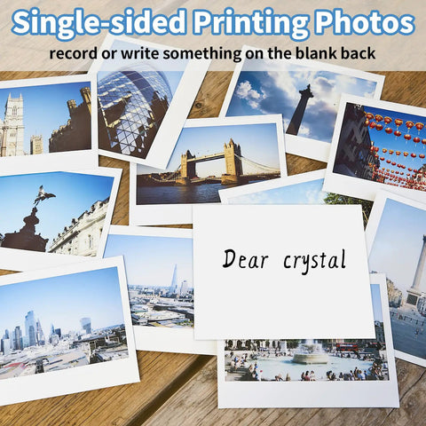 Glossy Photo Paper 8.5 x 11 Inches, 180gsm 48lb, 36 Sheets For Inkjet Printers, Instant Dry Finish, Single Sided With Blank Back
