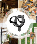 Six Pack Metal Horse Bridle Rack With Tubes And Screws Heavy Duty Bridle Holder Wall Mount for tack room, stables, garage, fence.