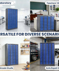 100 Drawer Parts Cabinet With Shelves And Label Stickers Bolt And Nut Organizer For Garage Or Shop Pro Grade Steel Tool Storage Cabinet in various settings