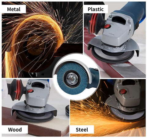 Professional Abrasive Flap Disc 25 Pack For Angle Grinder 4.5 Inch Sanding Discs grinding metal, plastic, wood, steel surfaces