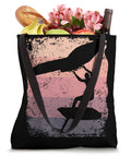 Retro Wing Foiling Tote Bag For Wingsurfing Enthusiasts And Coaches With Vintage Man Wingboard Design, 16x16 Inch Carry All